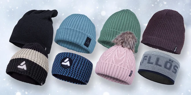Zimní čepice, kulichy i čelenky: v černé, růžové i šedé