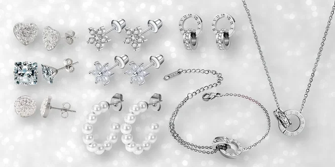 Ocelové šperky s krystaly Swarovski Elements