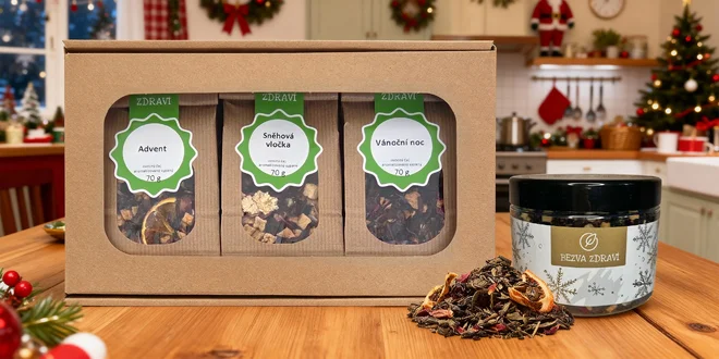 Sypané čaje: vánoční, zelené, černé i ovocné