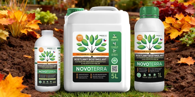 Přírodní hnojivo nejen na pokojovky Novoterra, 0,5–5 l