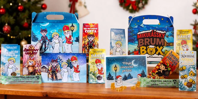 Mikulášské balíčky i boxy plné čajových medvídků