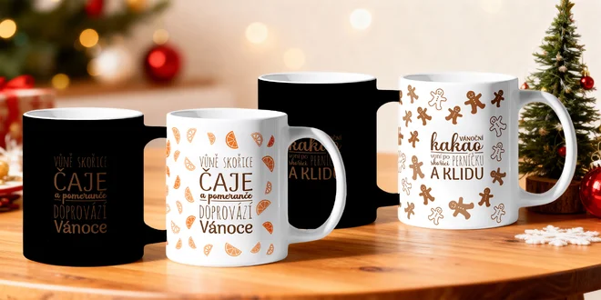 Kouzelné keramické hrnky: vánoční i vtipné motivy