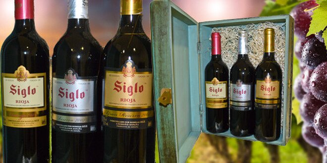 Jedinečná kolekce tří španělských červených vín