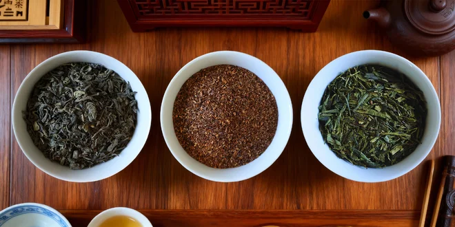 Sypané čaje: Gunpowder, Rooibos i Sencha China