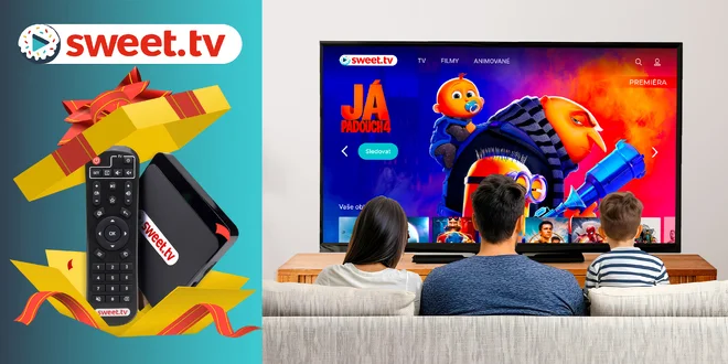 3měsíční předplatné Sweet.tv vč. set-top boxu