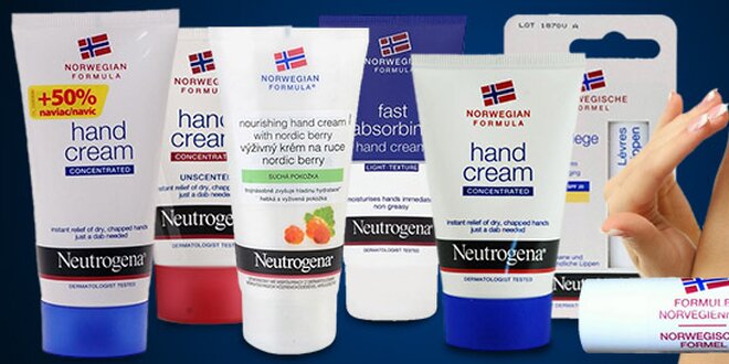2 balíčky kvalitní kosmetiky Neutrogena