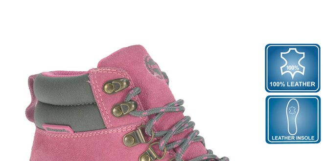 Dámská růžová obuv s šedými detaily Beppi
