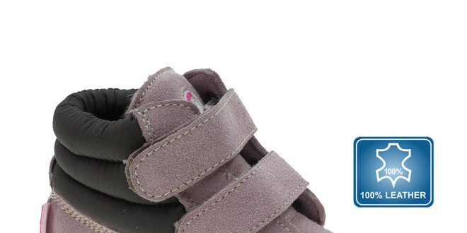 Dětské světle fialové kotníkové boty Beppi