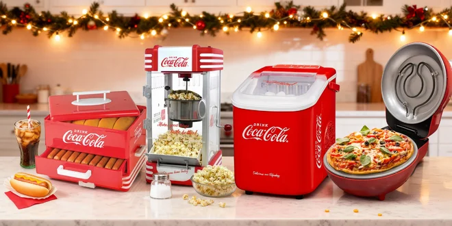 Pomocníci do kuchyně Coca-Cola ve stylu 50. let