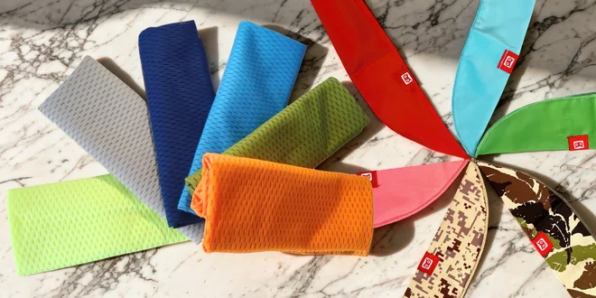 Chladivé šátky Cool Scarf a N-rit nejen na sport