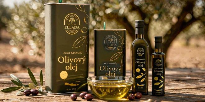 Extra panenský olivový olej: 0,5 - 5 l