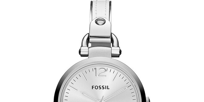 Dámské kulaté ocelové hodinky Fossil