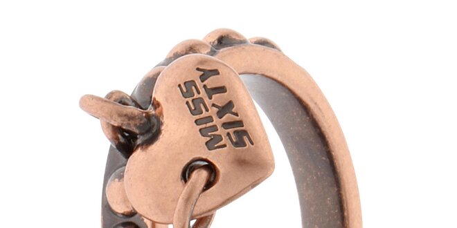 Dámský ocelový prsten Miss Sixty v barvě bronzu