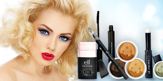 Balíčky so značkovou dekoratívnou kozmetikou elf