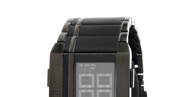Unisexové černé digitální hodinky Esprit