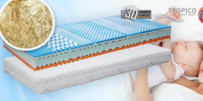 Výprodej rodinné matrace Tropico Soft Sleep. 1+1 zdarma