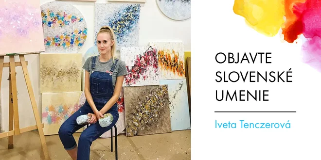 Abstraktné obrazy slovenskej maliarky Ježek Art