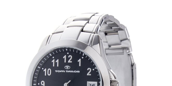 Ocelové hodinky Tom Tailor s černým ciferníkem