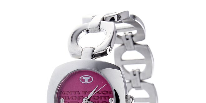 Dámské ocelové hodinky Tom Tailor s růžovým ciferníkem