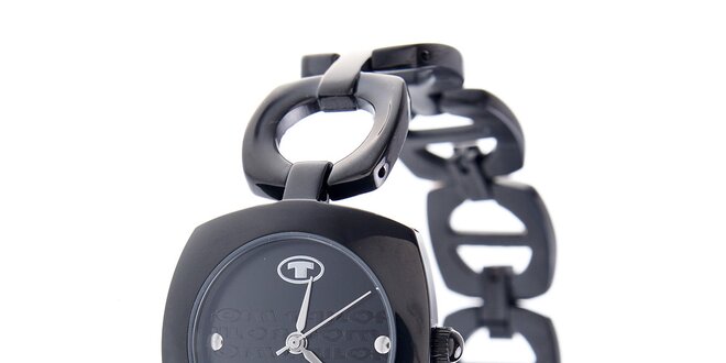 Dámské černé ocelové hodinky Tom Tailor