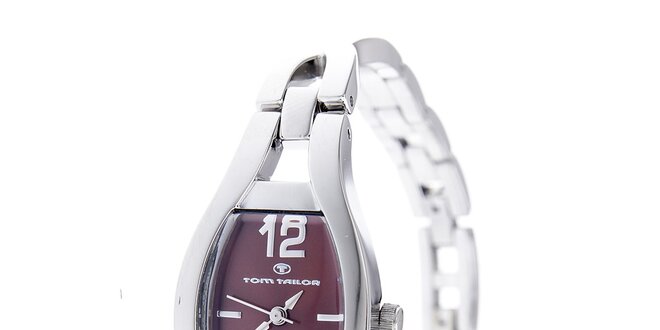 Dámské ocelové hodinky Tom Tailor s tmavě hnědým ciferníkem