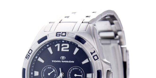 Pánské ocelové hodinky Tom Tailor s tmavě modrým ciferníkem