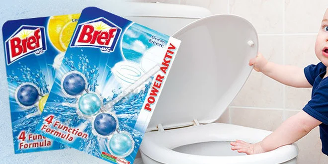 10 balení WC blokov BREF Power Aktiv