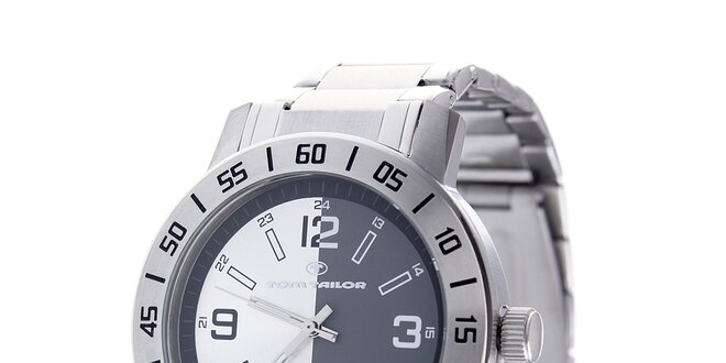 Ocelové hodinky Tom Tailor s černobílým ciferníkem