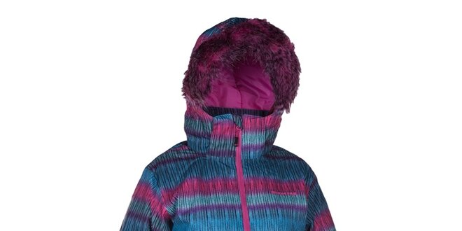 Dámská modro-růžová lyžařská bunda Envy