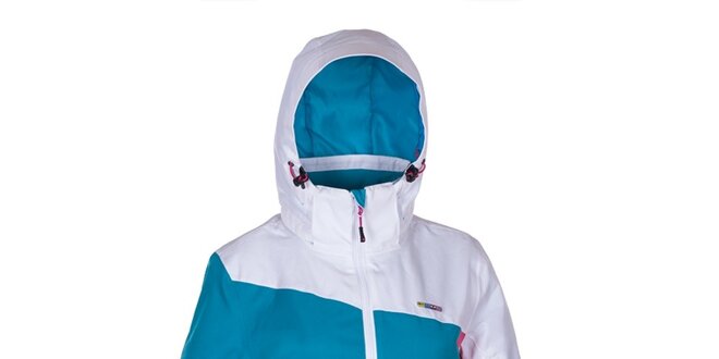 Dámská snowboardová bunda v bílo-modro-růžové barvě Envy