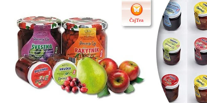 Pečené ovocné čaje rôznych príchutí