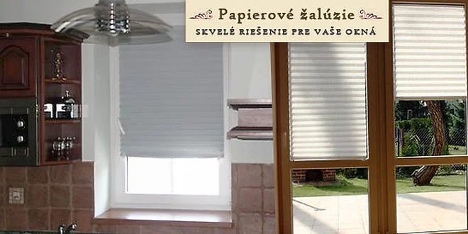 Samolepiace papierové žalúzie na okno