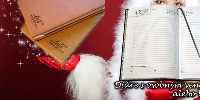Kožený denný diár na rok 2014