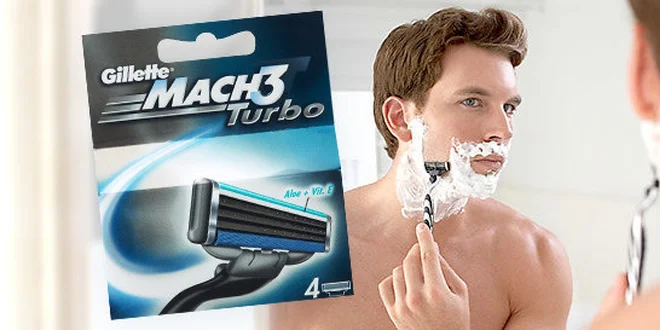 Náhradné žiletky Gillette Mach 3 Turbo
