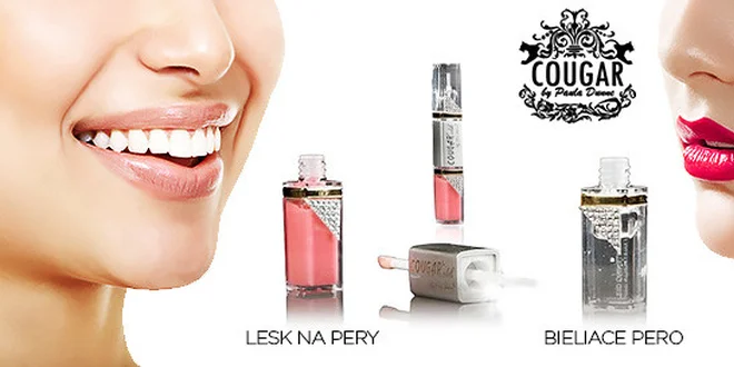 Bieliace pero na zuby a lesk na pery