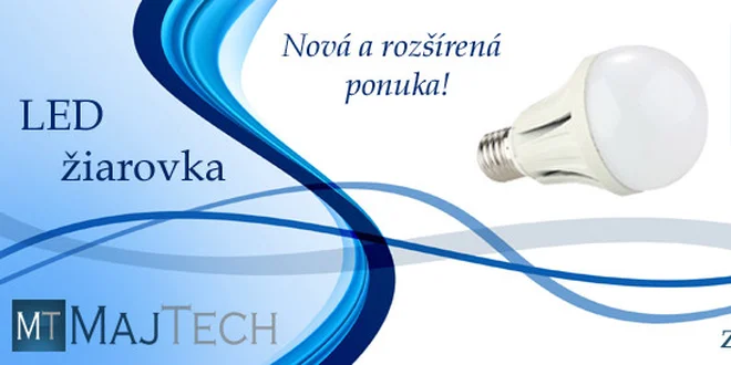 LED žiarovka s bežným závitom E27 a rôznymi výkonmi