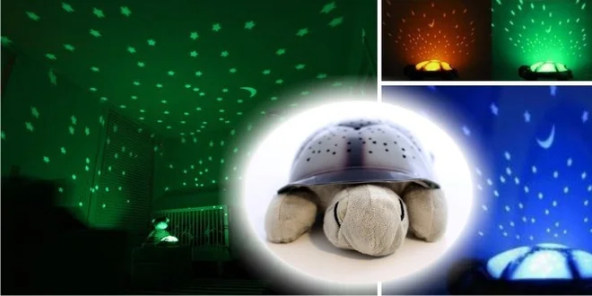 Magická nočná obloha s korytnačkou