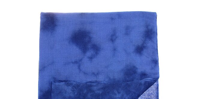 Dámský modrý batikovaný šál Fraas