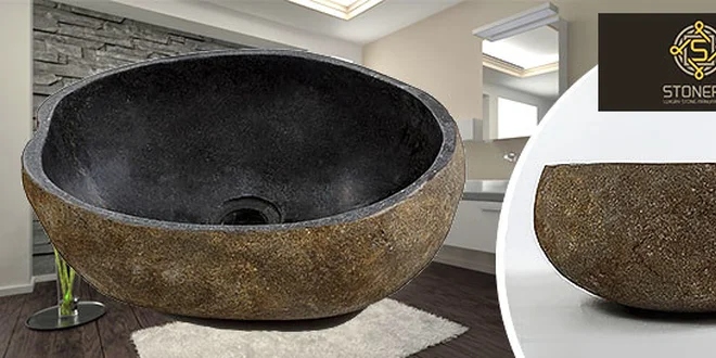 Štýlové kamenné umývadlo - ručne vyrábané