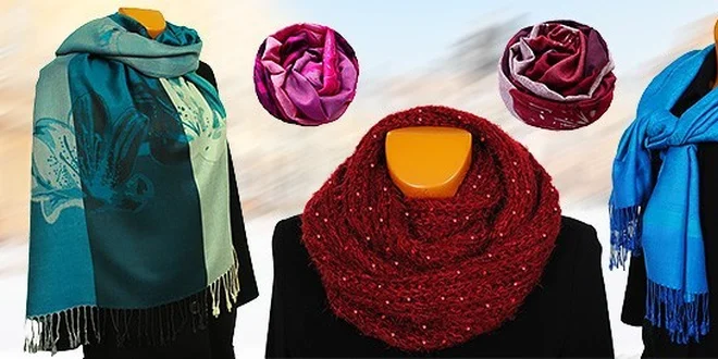 Moderné hrejivé šály s elegantnými vzormi