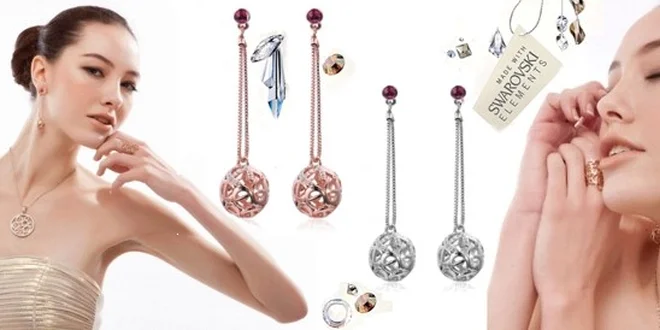 Náušnice Dream Life Swarovski Elements v 10-tich farbách
