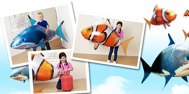 Lietajúca ryba na ovládanie s héliom alebo bez