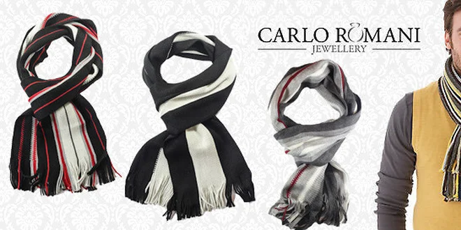 Kvalitní pánské šály Carlo Romani