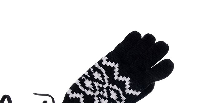 Dámské černobílé rukavice Pietro Filipi s norským vzorem