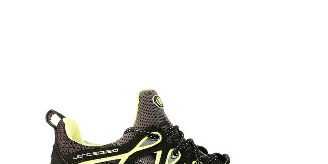 Dámské černé nízké boty s neonovými detaily Tecnica