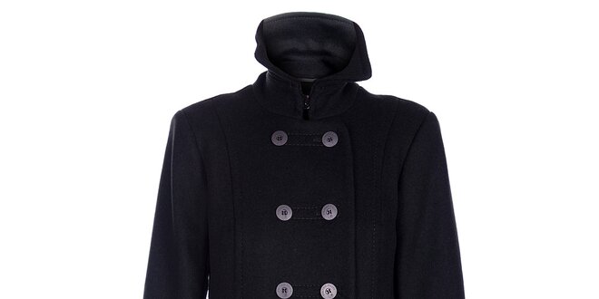Dámský černozelený zimní kabát Pietro Filipi