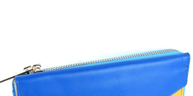 Dámská modrožlutá peněženka Belle & Bloom