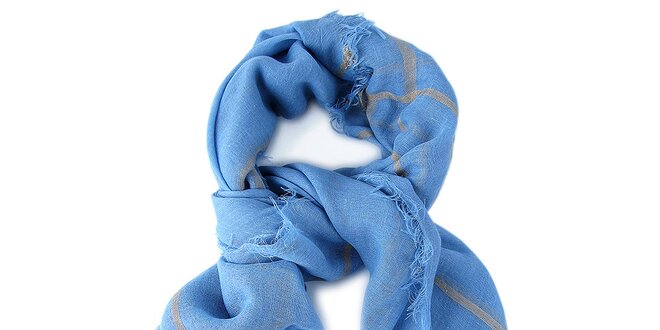 Dámský modrý šátek Belle & Bloom