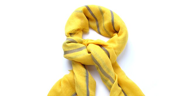 Dámský žlutý šátek Belle & Bloom