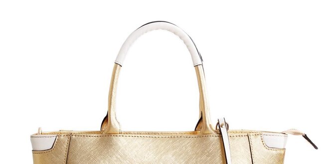 Dámská kožená kabelka ve zlaté barvě Belle & Bloom